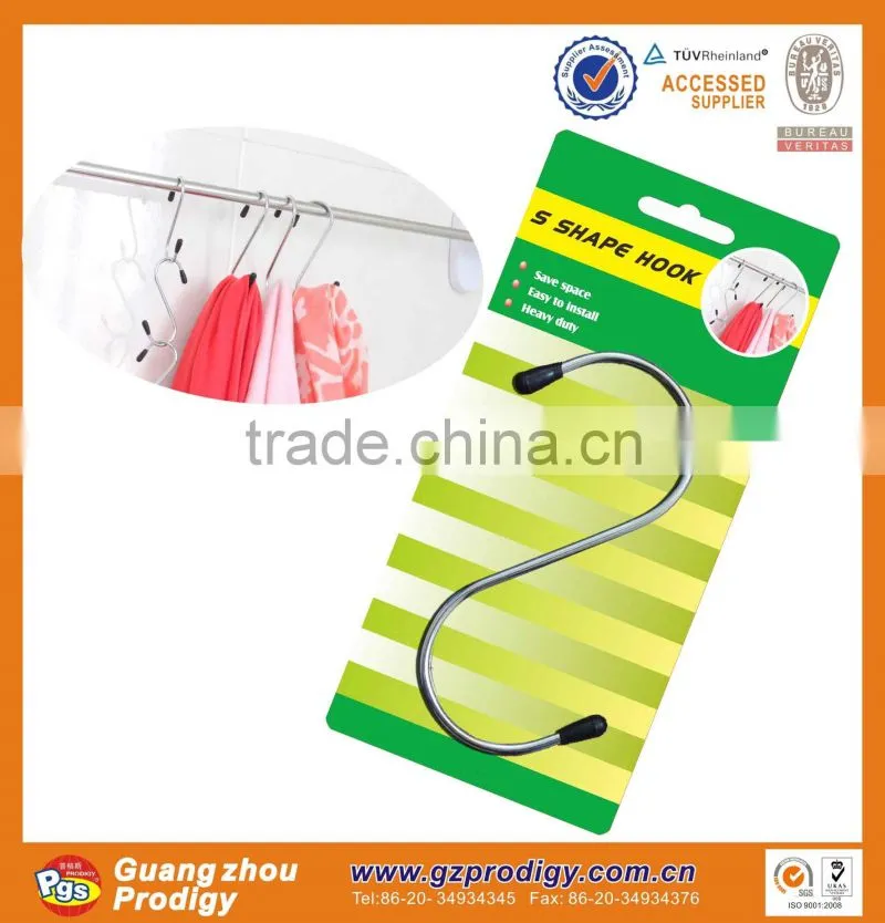 high quanity stainless steel s shaped hanger hook