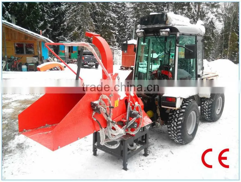 High efficiency CE PTO wood chipper