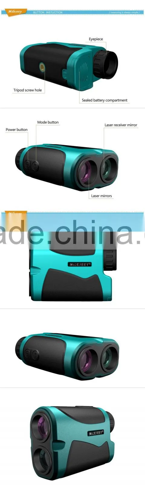 600M Hunting Using Laser Range Finder Scope Golf Range Finder Golf Distance Measurement