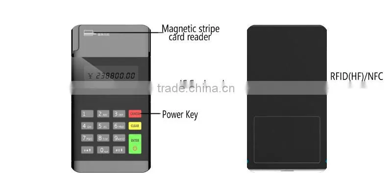 Mobile Bluetooth smart payment terminal mpos with high secure
