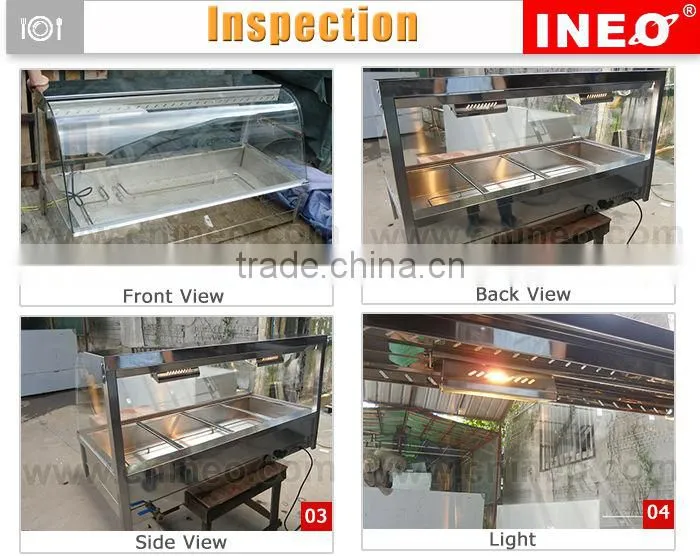 Commercial Restaurant Stainless Steel large food warmer/table food warmer