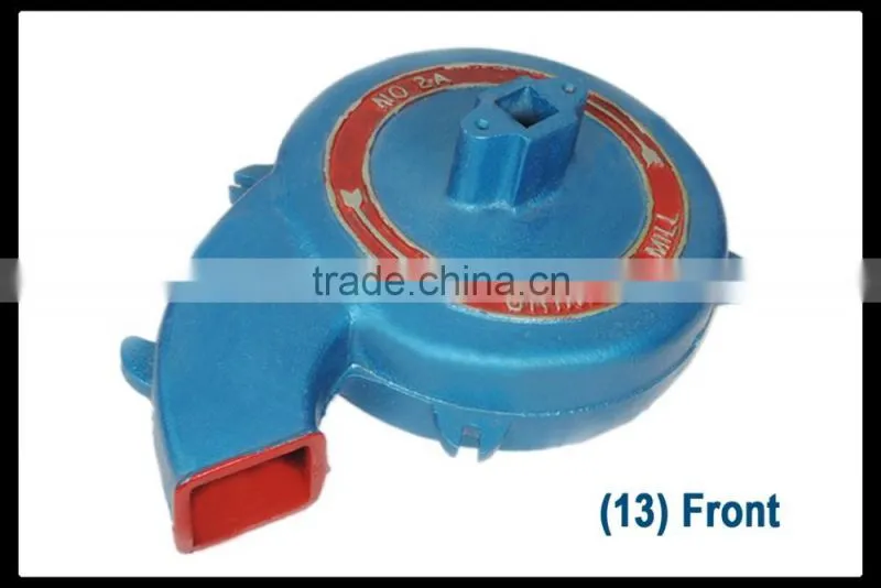 Front for grinding mill