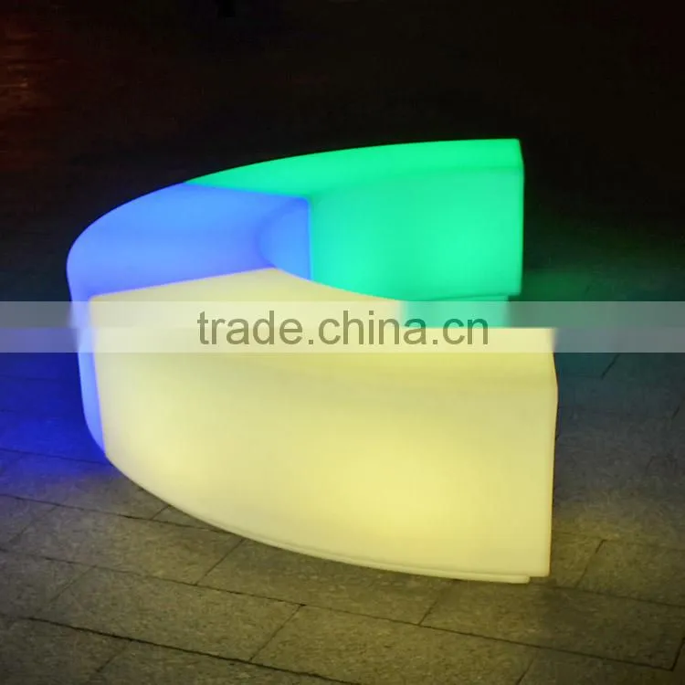 used nightclub furniture led sofa pub led furniture RGB Color Changing Brighting LED Bar Stool