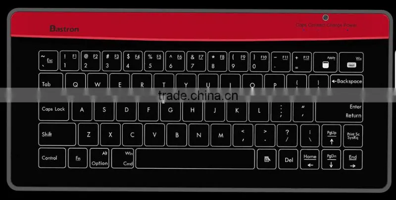 New Transparent Super Thin Glass Touch LED Backlit Universal Wired Keyboard For Windows/IOS/Android/OSX With Gesture Function