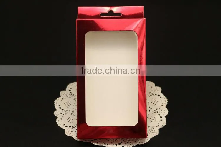 Aluminum paper retail cell phone case packaging,custom box packaging,cell phone packaging paper box