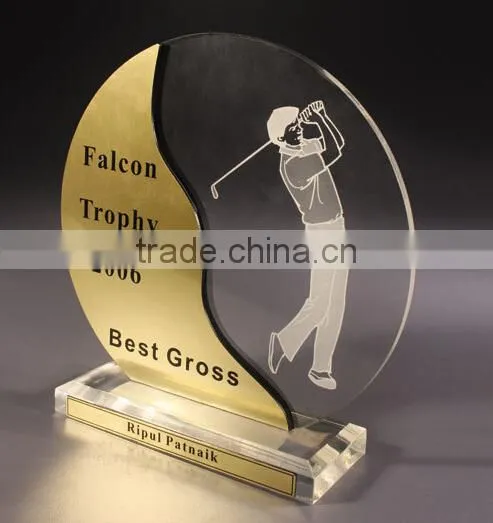 High quality beautiful acrylic trophy for prize