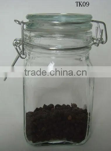 2016 zibo decorative clear glass food container / miniature glass bottles