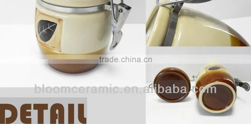 Handmade sealed canister set