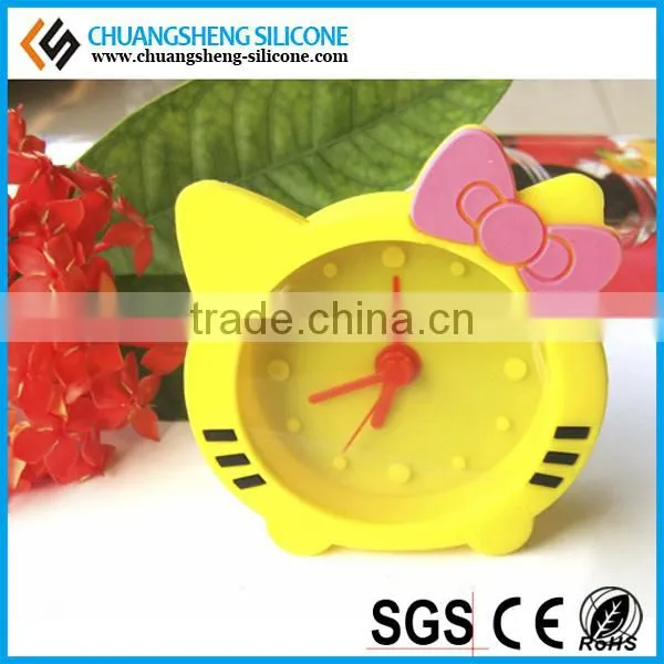 loverly animal shape silicon table clock