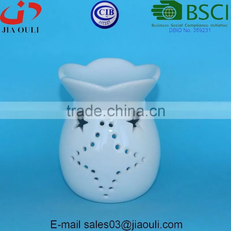 Popular sales white Essential Oil Ceramic Burner Aroma Diffuser