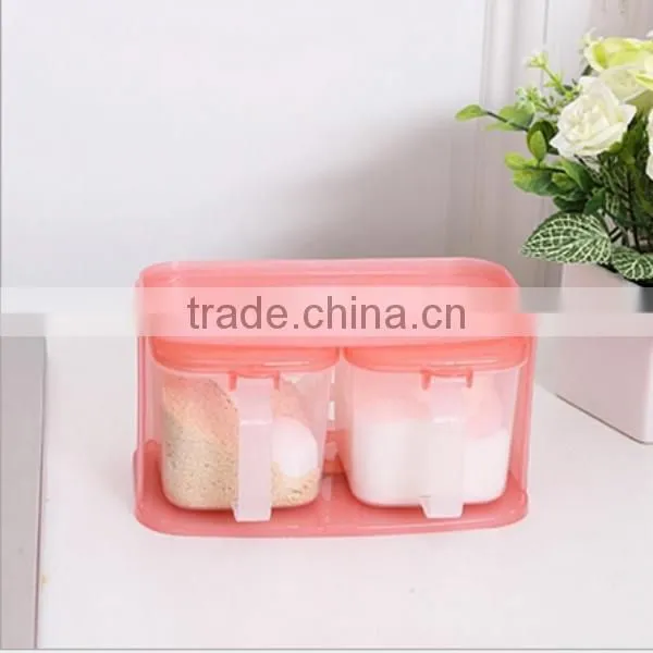 Custom Fashion Plastic Pink Seasoning Condiment Case Spice Sugar Salt Box Supplier In ShenZhen