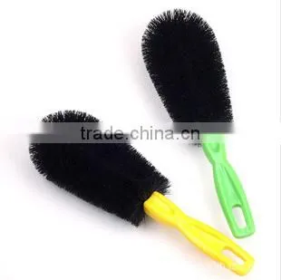 Mini plastic pp bristle soft wheel brush