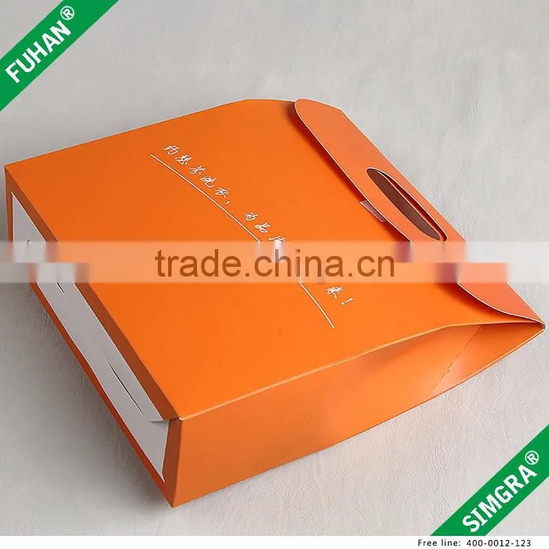 Factory Customized Paper Craft Gift Boxes Handle Bag