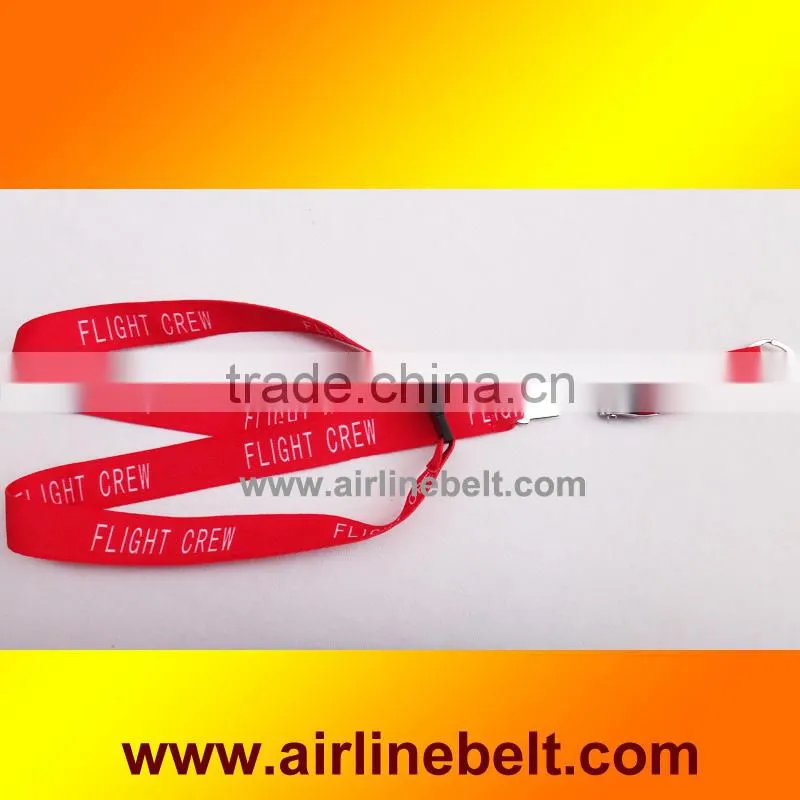 Top classice airline airplane aircraft seatbelt buckle microsoft lanyard