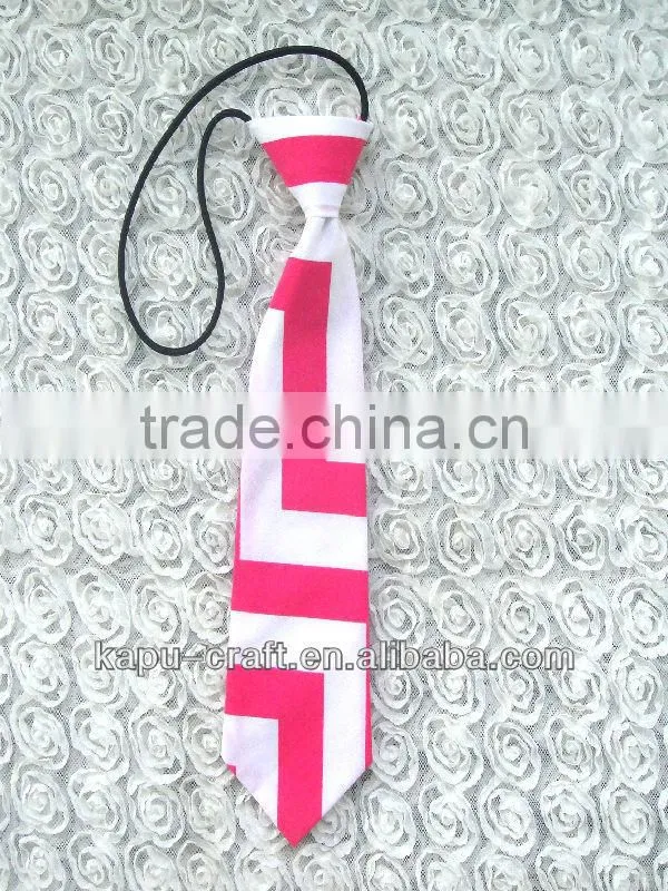 Fancy design cotton boys chevron tie wholesale