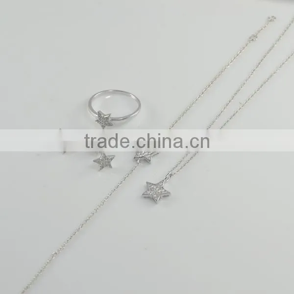925 sterling silver Bridal Jewelry Set