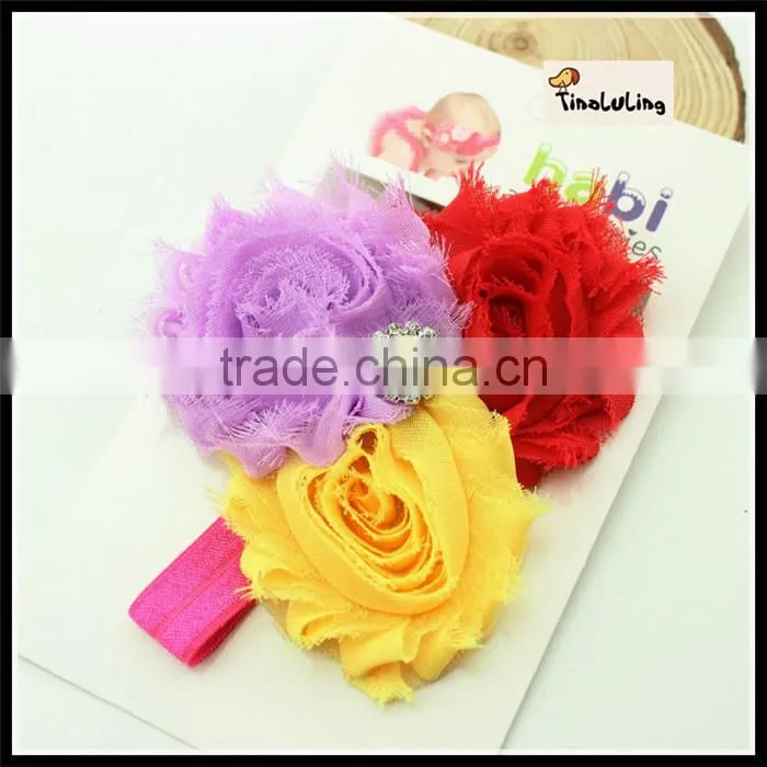 white black pink flowers baby hairband headwear 1.5X 36cm TLLC-49