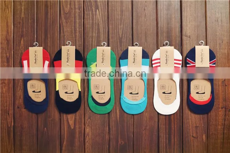 slippers stripe Invisible Boat Socks Short Spring Summer Fashion Male ankle socks casual socks factory supply