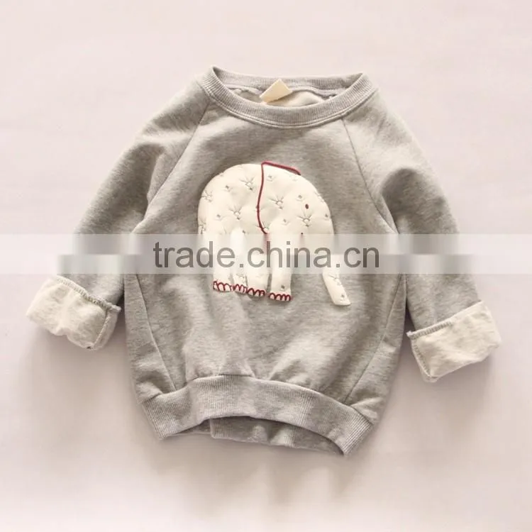 children clothing Kids elephant clothes girls boy pullover Hoodies Kids Long Sleeve spring autumn 2016 Hoodies