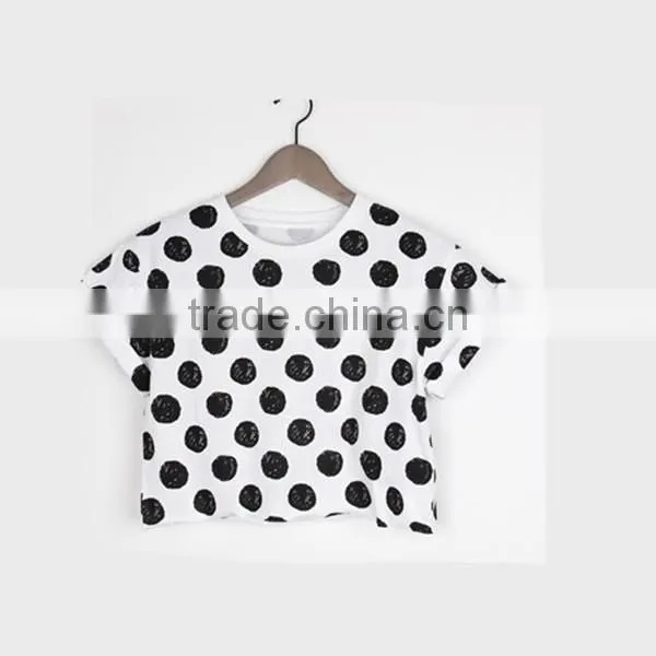 women mini shirt dot design blouse