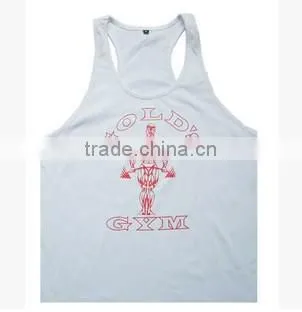 Gym Stringer Tank Top Men Bodybuilding Clothing and Fitness Mens Sleeveless Shirt Sports Vests Cotton Singlets Muscle Tops