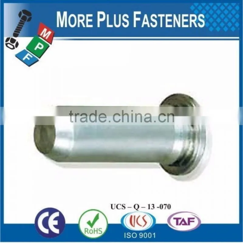 Made in Taiwan Flush Mounted Head Unthreaded Stainless Steel Self Clinching Pin