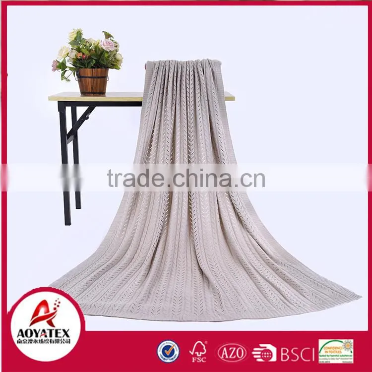 New design 100% acrylic knitted blanket