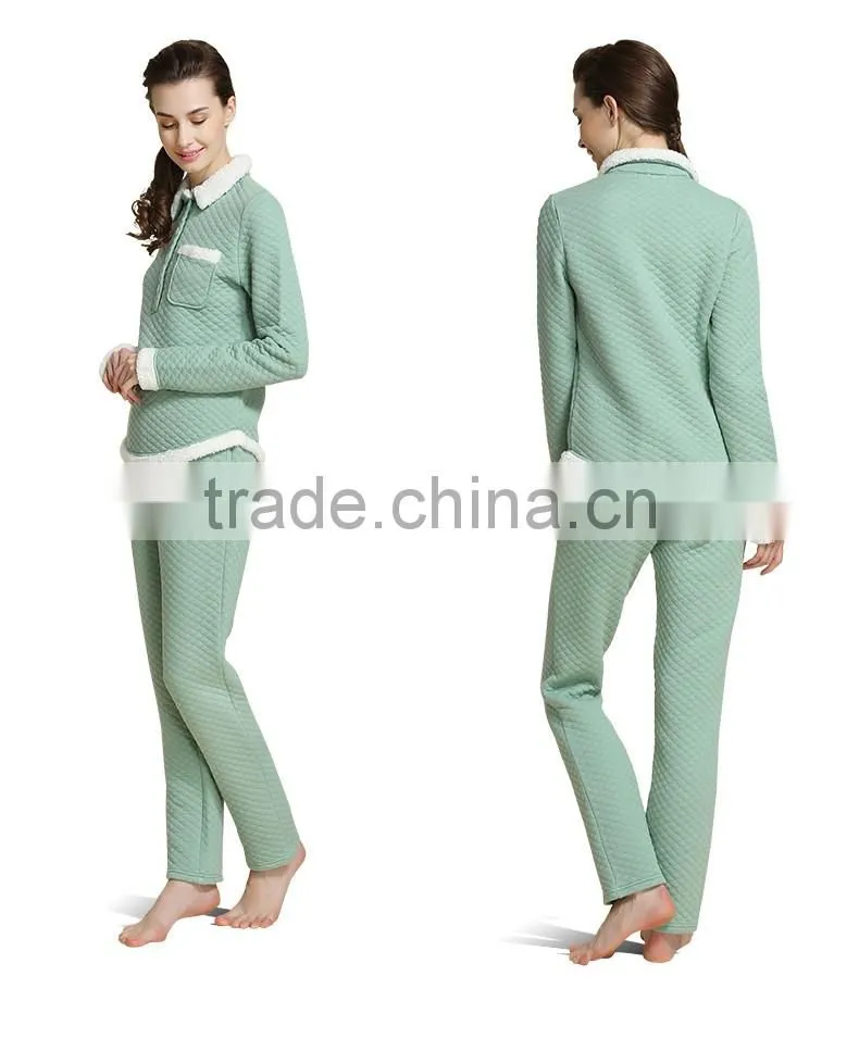 Chineses top Qianxiu brand wholesale winter ladies sleepwear