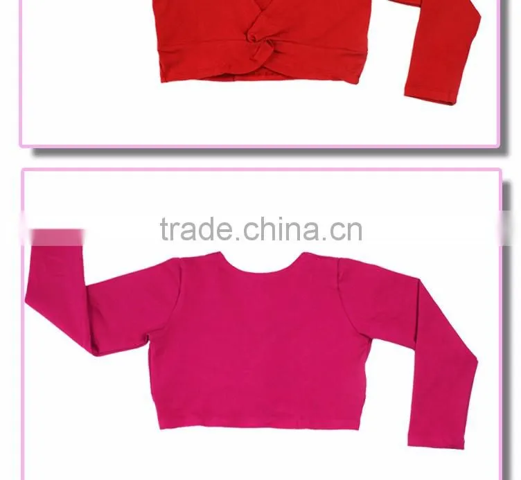 Colorful Ballet Leotards Coat High Waist Dance Wear Girls Long Sleeve Gymnastics Leotards Overalls