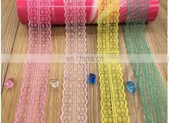 FASHION INELASTIC FLOWER LACE ACCESSORIES 4.5CM WIDE COLORFUL LACE ACCESSORIES FASHION LACE ACCESSORIES FOR DIYUNDERWEAR