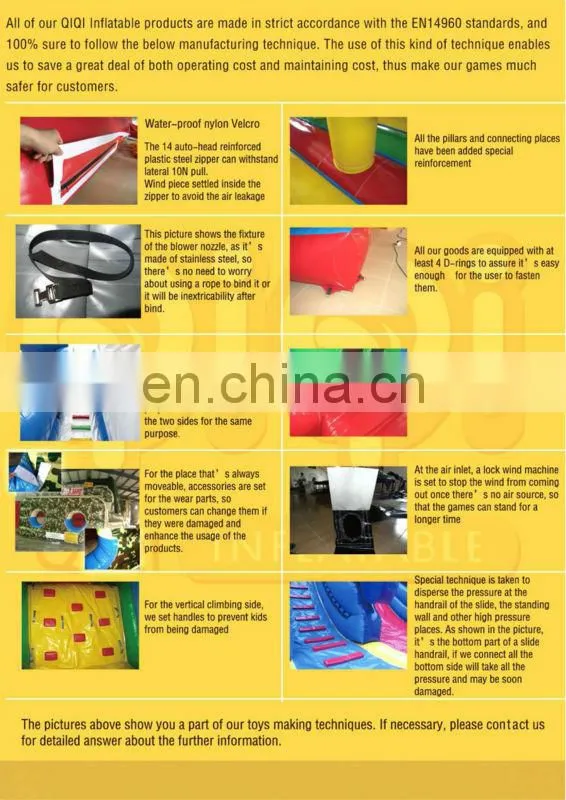 Used inflatable budge inflatable water slip N slide
