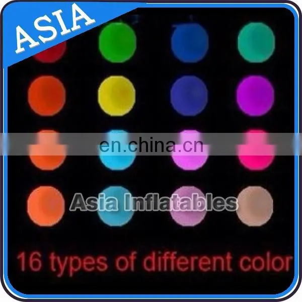 Colorful night decoration inflatable led light star ball/balloon