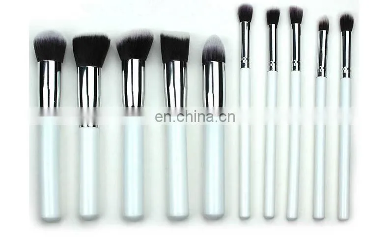 Hot selling wholesale 10 makeup brush set ten make-up brush kit colour makeup tools 5 big m 5 small brush
