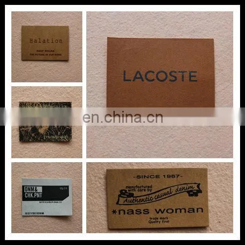 custom leather label, jeans label, PU label