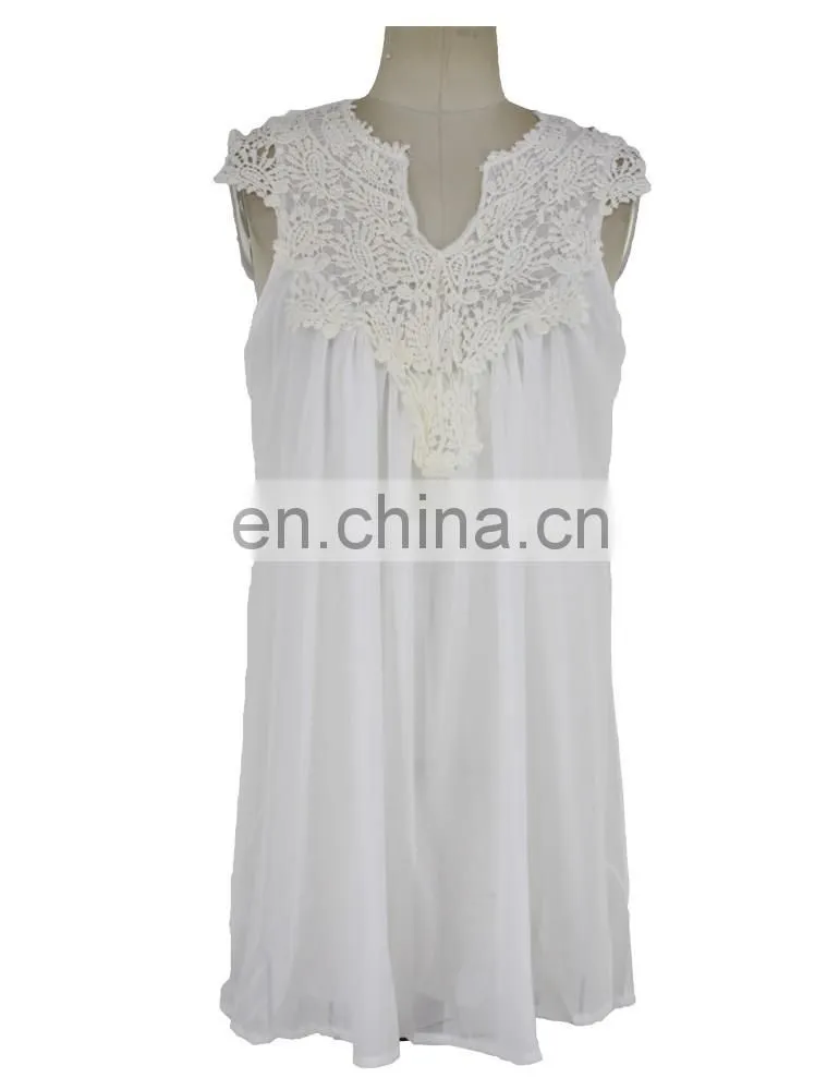 Factory Crochet Chiffon Pregnant Women Dress Maternity Wear