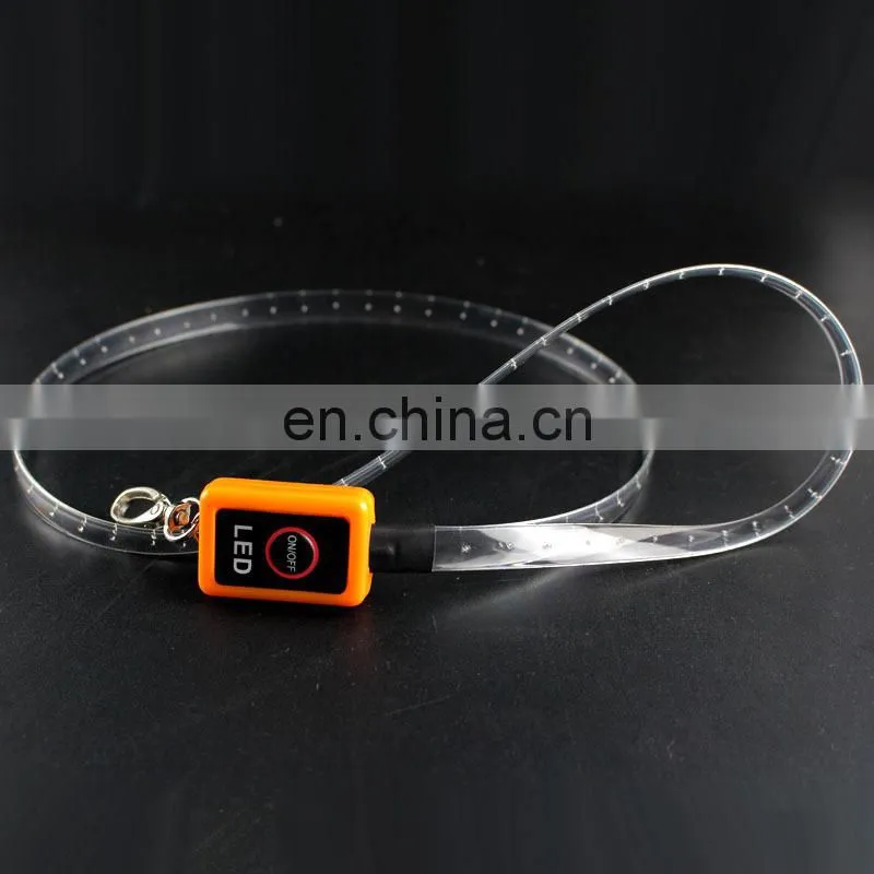 NEW arrival lanyards with logo promotional led lanyards lanyards glow in dark
