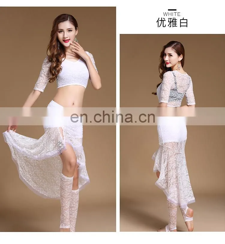 T-5186 Egyptian adult lace practice sexy belly dance wear