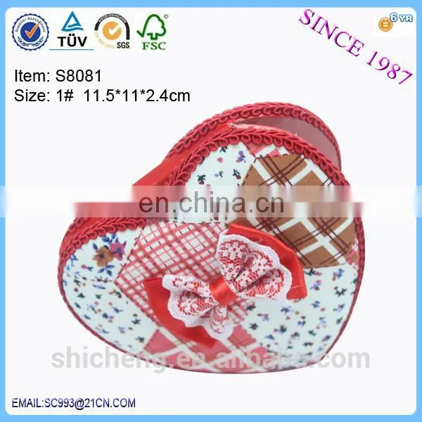 2016 heart shaped pocket mirror with led light