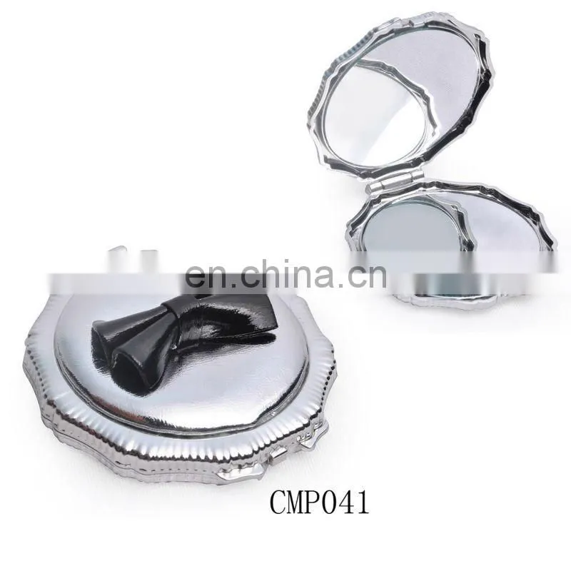 plastic lovely cosmetic mirror with bowknot