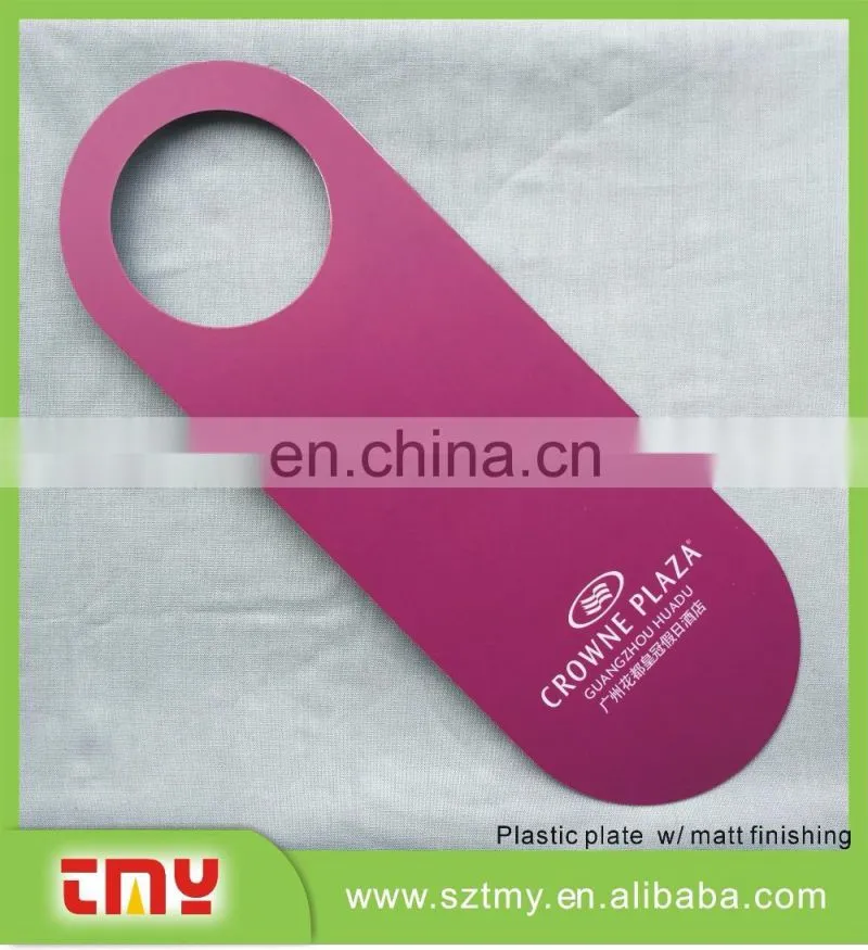 Modern Colorful hotel room warning sign Door Hangers