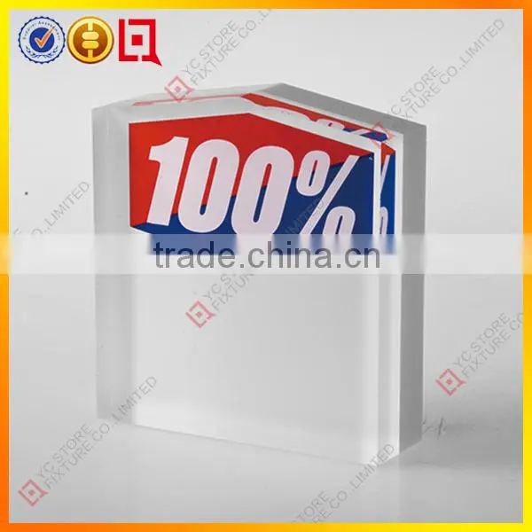 High quality Color-transparent solid acrylic display