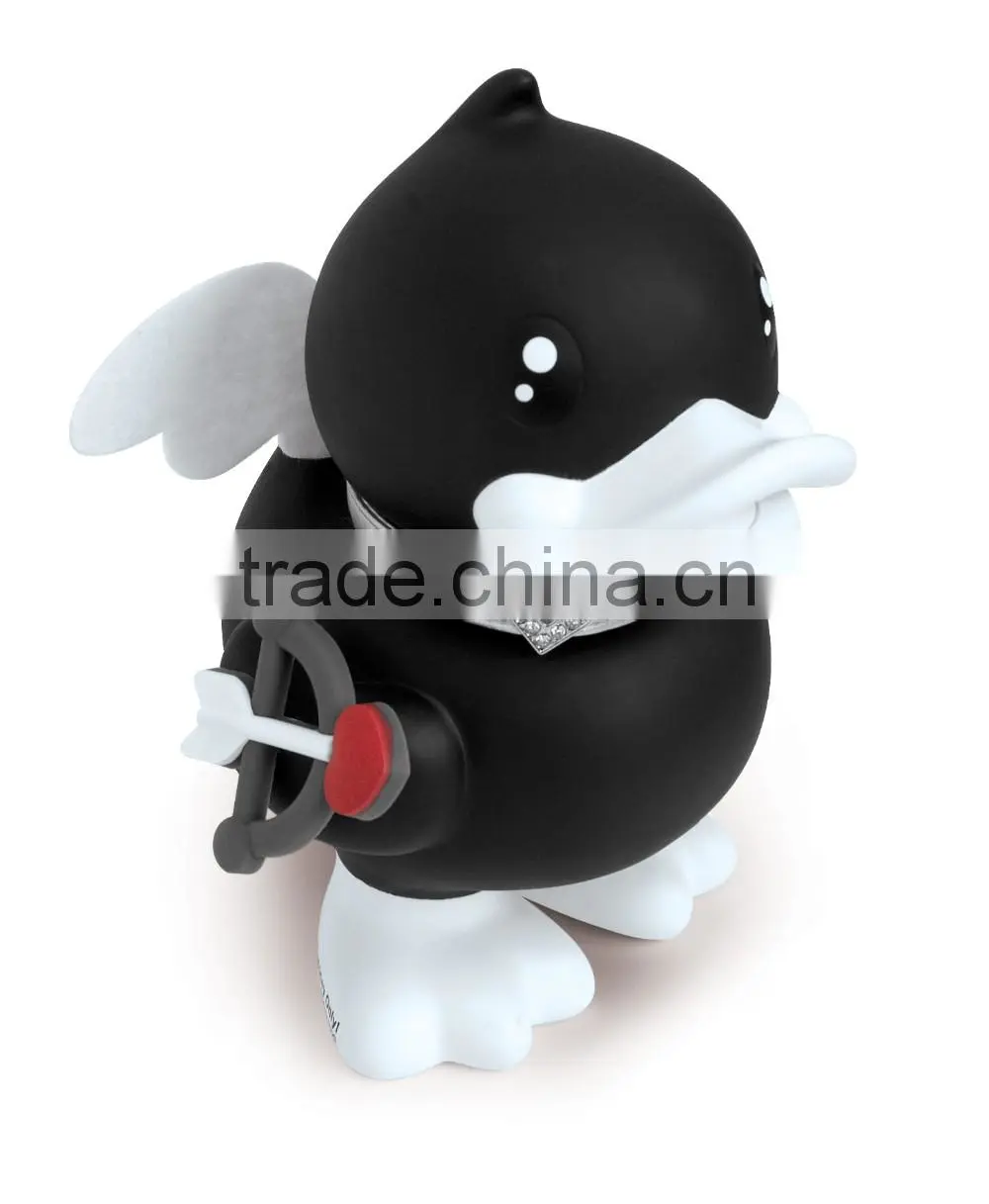 Duck shaped pvc money box coin bank for Valentine's gift