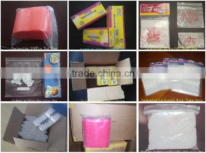 slider zipper plastic bag