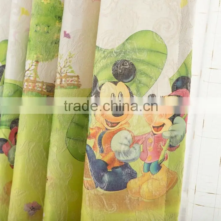 Fancy Printed curtains / Mickey curtain for children room