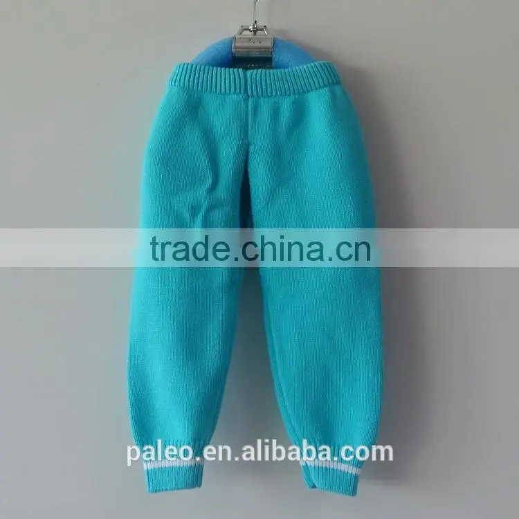 hot sale 100% cotton knitting newborn sweater long pants