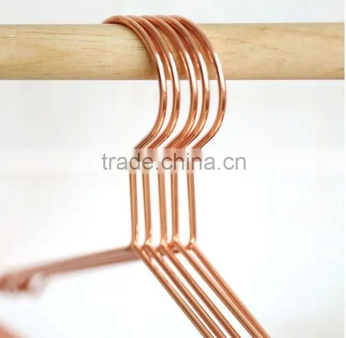 cheap copper metal wire hanger heavy duty metal hanger with notch