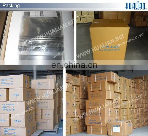 TW-450F HUALIAN Fruit and Vegetable Semi-Automatic Cling Film Tray Wrapping Machine