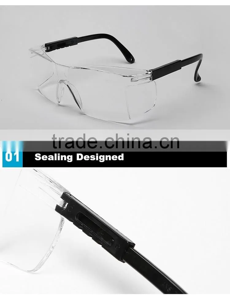 Factory wholesale square dustproof windproof durable cross-country glasses dark grey pc welding filter lens goggles