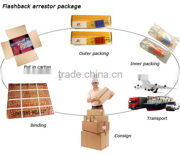 Oxygen Fuel Gas Flashback Arrestor For Cutting Torch