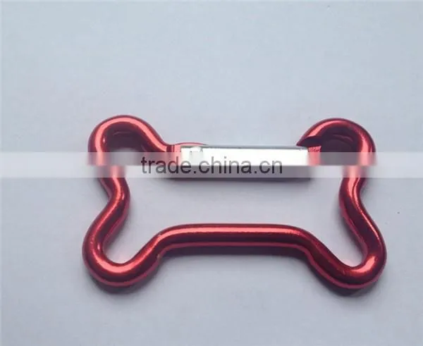 Different shapes climing aluminium carabiner snap hook
